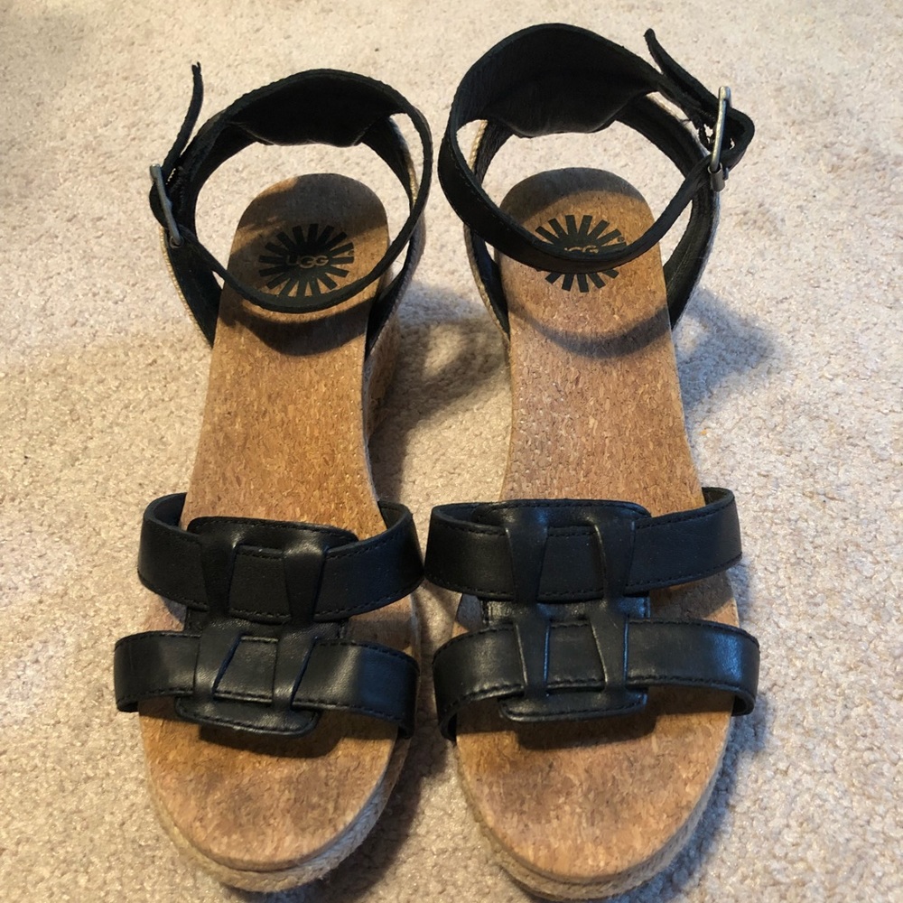 UGG size 9 black sandal